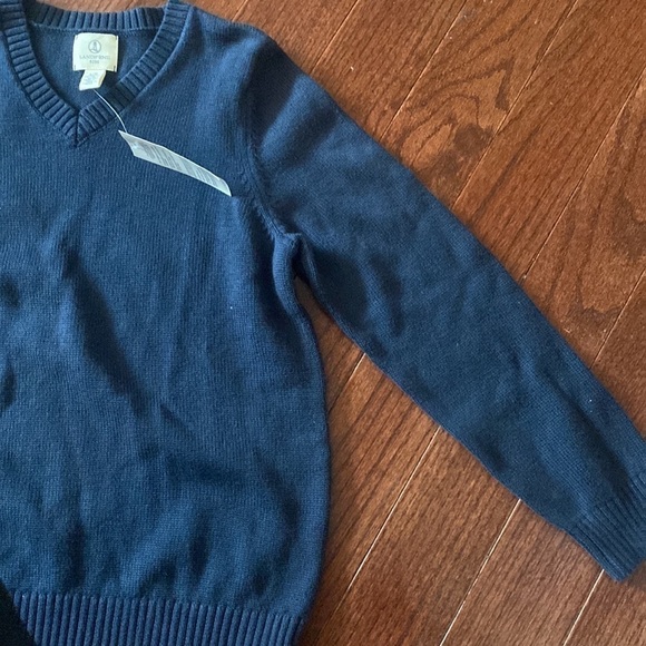 NWT lands end navy sweater - Picture 3 of 5